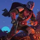 Vlies Fototapete - Star Wars The Mandalorian Big Ambush - 250 x 280 cm
