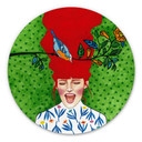 Tableau sur alu-Dibond rond Hülya - Printemps