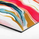 Hexagon Dibond Farverig abstrakt marmorering - Gokhale