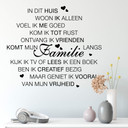 Muursticker In dit huis 3