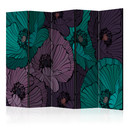 Screen room divider - Blomsterbed, 3-delt