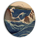 Rundes Leinwandbild Hokusai - Die große Welle von Kanagawa