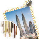 Plakat Kolombo - Petronas Towers w Kuala Lumpur