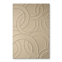 Glasbillede - Abstrakte ringe beige - Grande