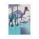 Plakat Corythosaurus - brązowy