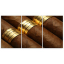 3 stykke lærredstryk, cubansk cigar