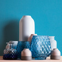 Architects Paper Floral Impression - Papier peint intissé uni, bleu
