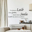 Wandtattoo Tu deinem Leib etwas Gutes...