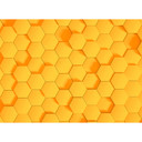 orange non-woven tapet Designwalls Honeycomb 