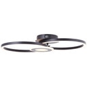 Deckenleuchte Chloe, schwarz, 52 x 30 cm, Metall LED-Deckenleuchte, dimmbar