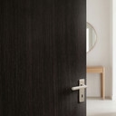 Film pour portes bois marron foncé, ébène, aspect bois