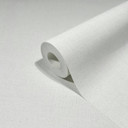 Non-woven tapet i tekstil plain look hvid plain