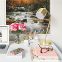 Poster autocollant - W - Cascade en Automne