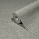Non-woven tapet i tekstil ensfarvet look grå ensfarvet