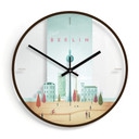 Horloge murale en verre - Rivers - Berlin
