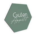Hexagon Wandbild Guten Appetit - Alu-Dibond