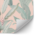 Samoprzylepny panel ścienny do kuchni Urban Jungle Tropical Leaves Pink - Bloomery Decor
