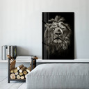 Tableau en verre - Lion