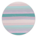 Vægcirkel Uplusmestudio - Coloured Stripes – print på aluminium (Alu-Dibond)