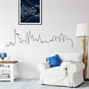 Muursticker New York Skyline Outline
