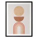 Plakat Abstract Balance - Retro łuki i okręgi - Costa