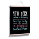 Plakat New York słowa