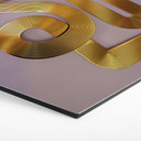 Hexagon Wandbild Soul trifft auf Vinyl - Musik für die Seele - Harrison - Alu-Dibond