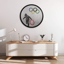 Plakat Banksy - Olimpiada - okrągły
