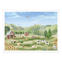 Plakat do pokoju dziecięcego - Oliver Robins - Kolorowa farma ze zwierzętami