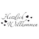 Wandtattoo Herzlich Willkommen 2