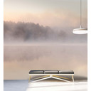 Skogssjö med dimma, premium non woven Fototapet från Livingwalls, väggar från Patel 3, Avalon 2