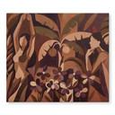 Plaque de protection pour cuisinière Amber Veil - Femmes dans la forêt de feuillage - Sir Edward x Grigory Gladarev