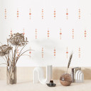Wallsticker former - Geometriske cirkler i abrikos