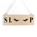 Houten Bordje - Sleep