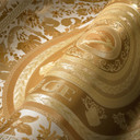 Luksusowa tapeta Versace Home w złote kwiaty designerska tapeta z włókniny w kwiaty
