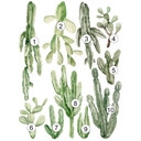 Sticker mural Cactus Set XXL (10 stickers)