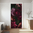 Folia na drzwi Fleur de Paris - UN Designs - Samoprzylepna dekoracja drzwi