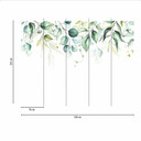 Watercolour Leaves plantetapet i hvid grøn - non-woven tapet Designwalls 2 - 2,55 x 3,5 m
