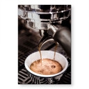 Alu-Dibond brossé avec Effet Doré, Argenté & Cuivré - Café de barista - Pictufy Studio