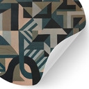 Muursticker Silent Planes - Geometrische Vormen - Sir Edward x Grigory Gladarev - Rond