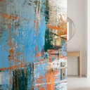 Türfolie Abstraktes Farbspiel blau orange - Cheney