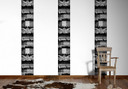 Livingwalls dekorations bannere pop.up, beige, grå, sort