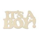Dekoracja drewniana z topoli - It's a Boy