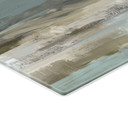 Glasbild Sanfte Küstenlandschaft grau - Cheney