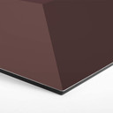 3D Hexagon Alu-Dibond - Mørkerød