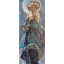 Fototapet - Mucha - Månen