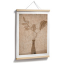 Plakat martwa natura z jesiennymi liśćmi w kolorze beżowym | Minimalistyczna sztuka - Tokarev