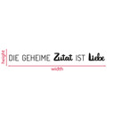 Deko Spruch Die geheime Zutat ist Liebe - Acrylbuchstaben