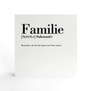 Holzbild zum Hinstellen - Grammatik - Familie - 15x15 cm
