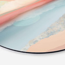 Tableau sur alu-Dibond rond SpaceFrog Designs - Lune menthe